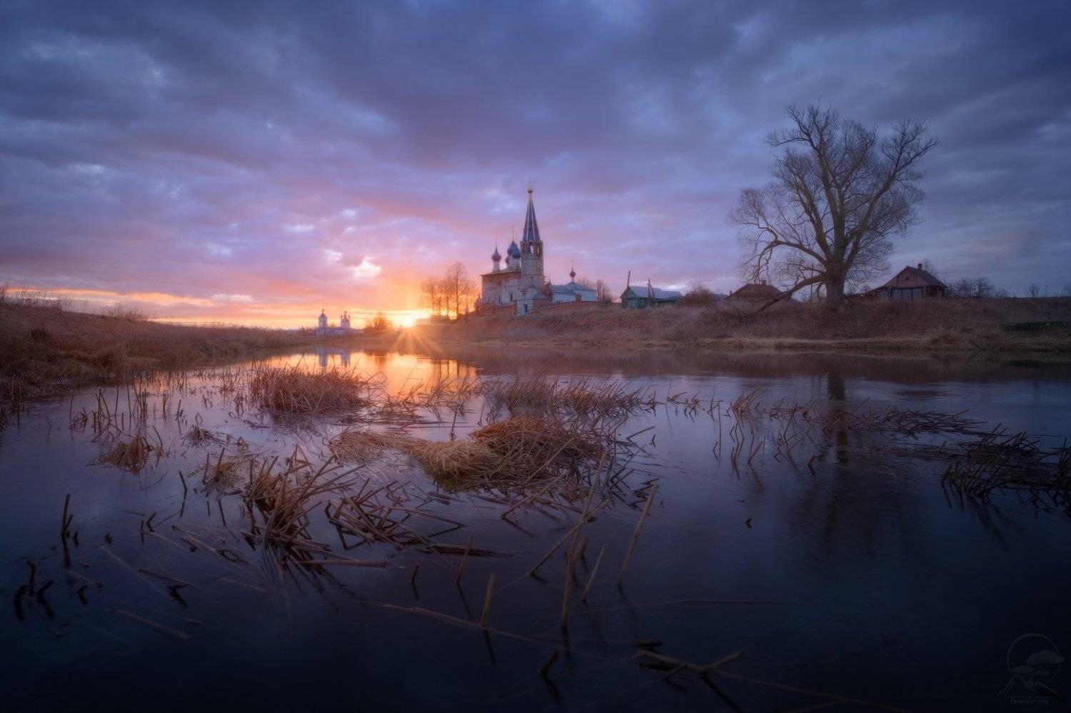 пейзаж, природа, река, теза, дунилово, Анатолий Гордиенко