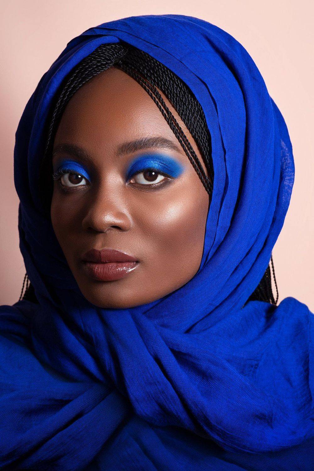 Девушка синий шарф гламур красотка , Ольга Алехина