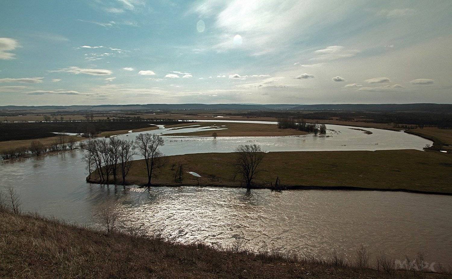 пейзаж весна река ай башкирия, Шангареев Марс