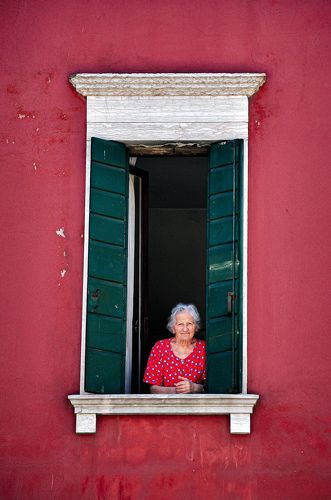 lady in the window