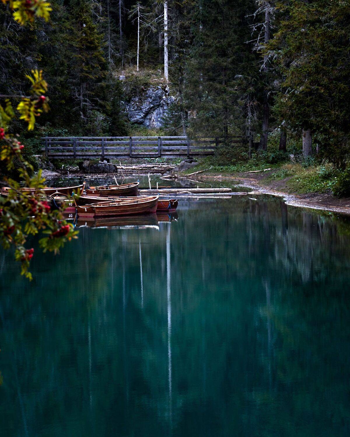 dolomiti, dolomites, photography, mood, blue, silence, rocks, cluouds, alps, lake, nature, beautiful, stunning, landscape, wood, lago, braies, reflex, Сергей Быков