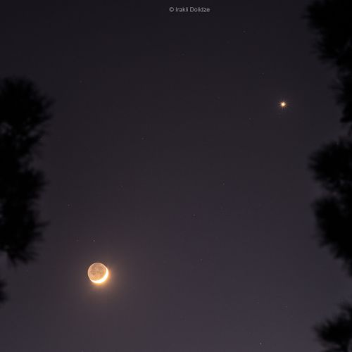 Moon and Venus