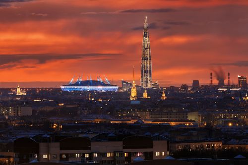 Зенит-арена, Лахта-центр, Петропавловский собор