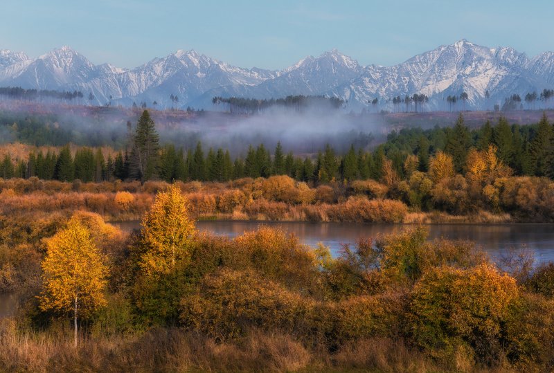 Золотая осень в Саянах. фото превью