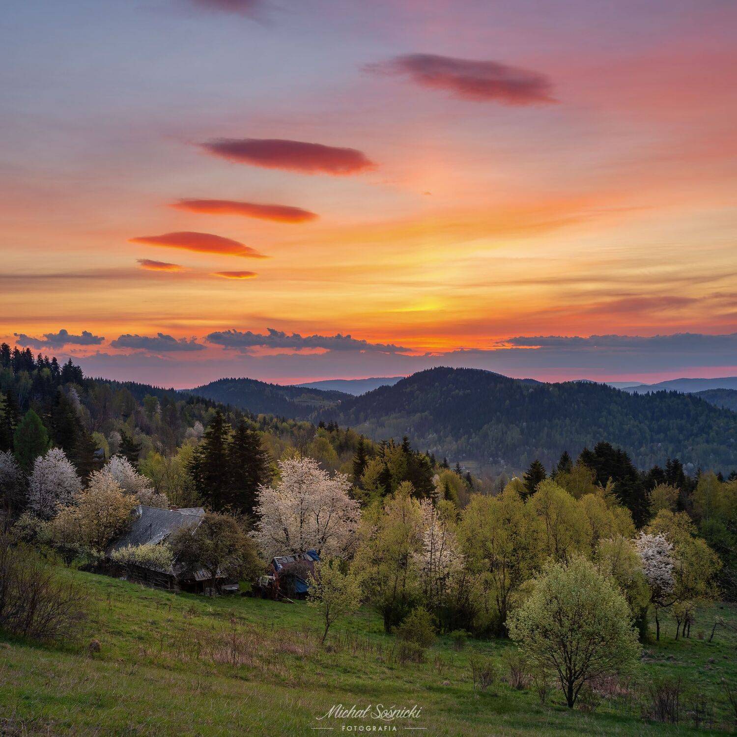 #smoke #sunrise #clouds #sky #colors #amazing #morning #landscape #beautiful, Michał Sośnicki