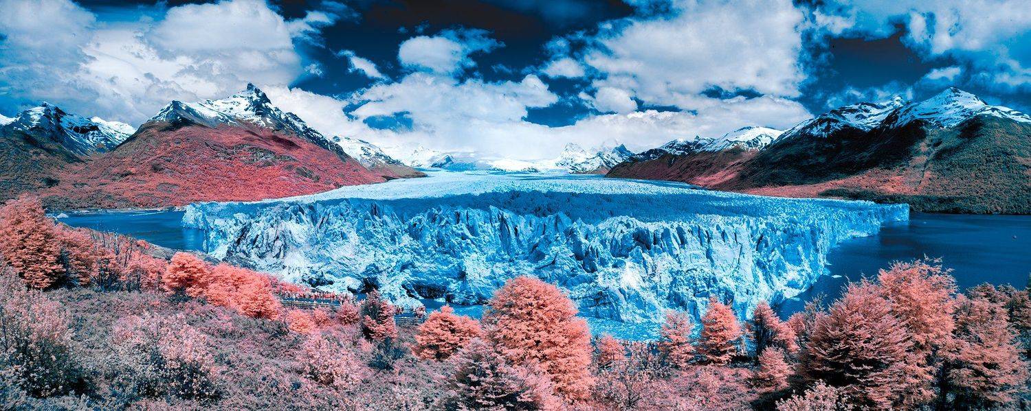 scenic, landscape, infrared, ir, mountains, glacier, sky, snow, nature, Ryszard Orzechowicz