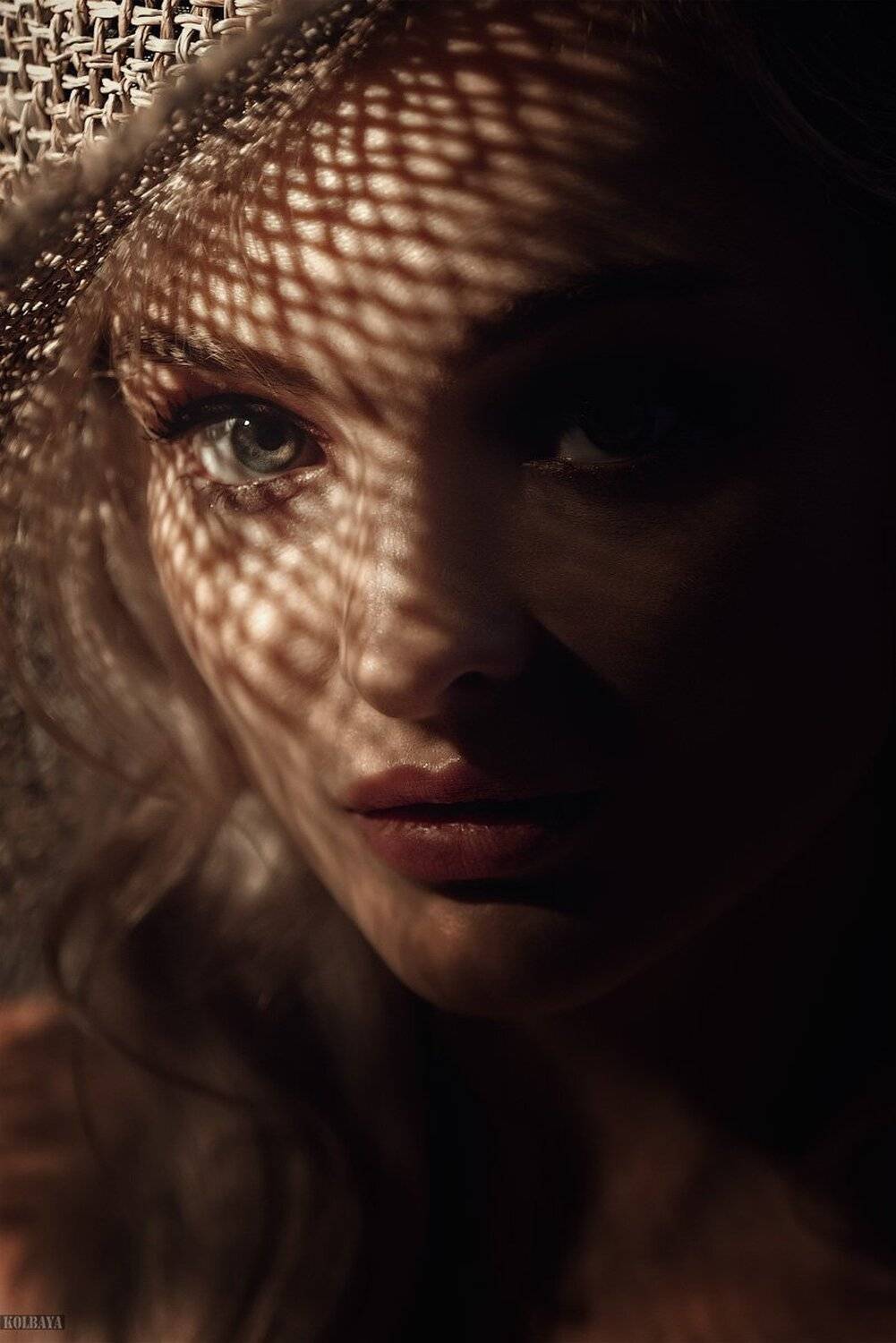 портрет, шляпа, тень, Колбая Александр