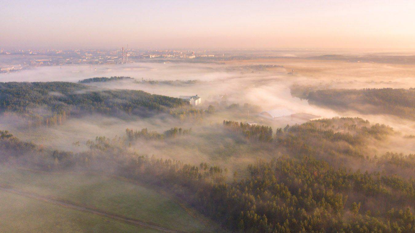 беларусь, утро, рассвет, туман, лето, минск, Вейзе Максим