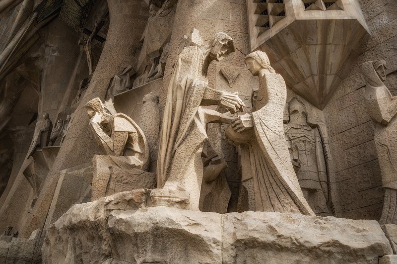 барселона, barcelona Страсти Христовы (фрагмент фасада) фото превью