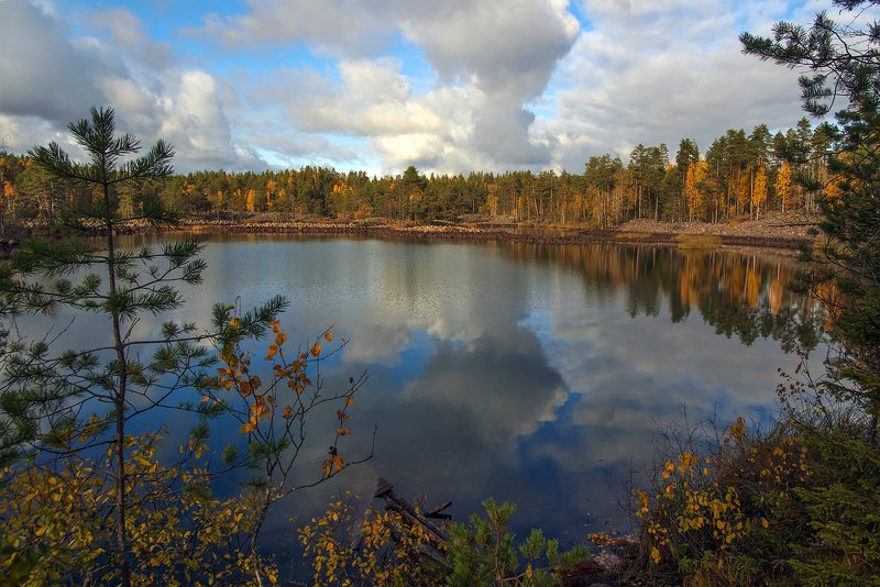 карелия Рыжая осень фото превью