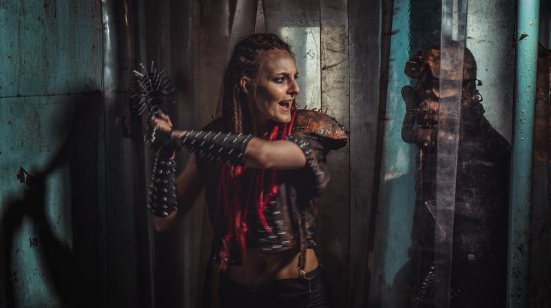 postap postapocalypse kiberpunk diselpunk workshop digitalart fineart portrait PostAP portrait 2 фото превью