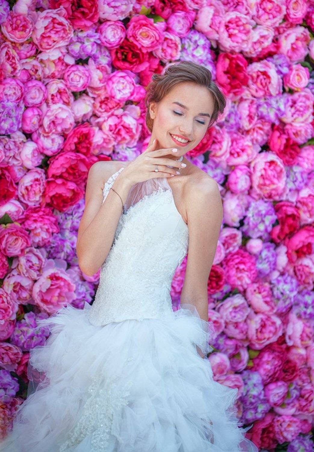 девушка,портрет,цветы, Николай Бо