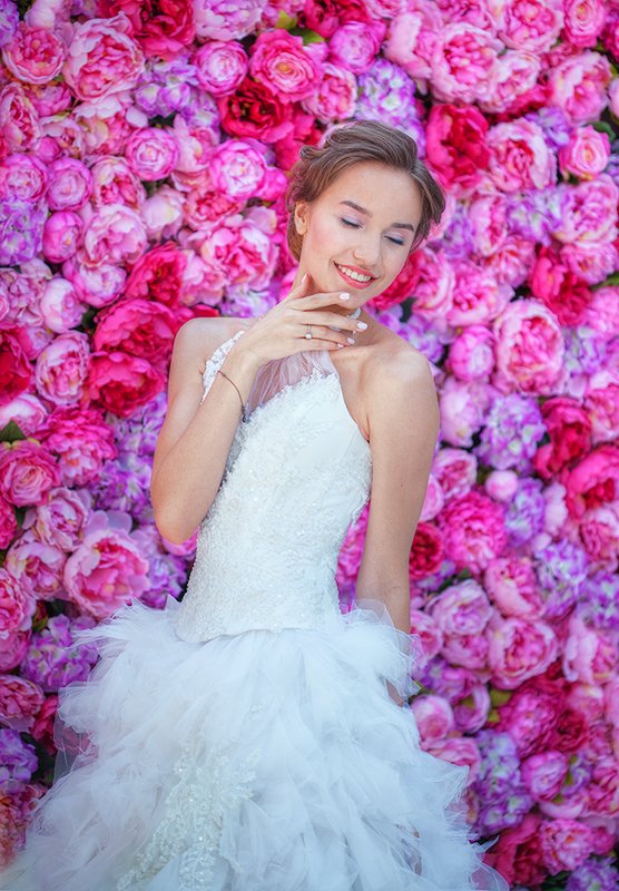 девушка,портрет,цветы *** фото превью