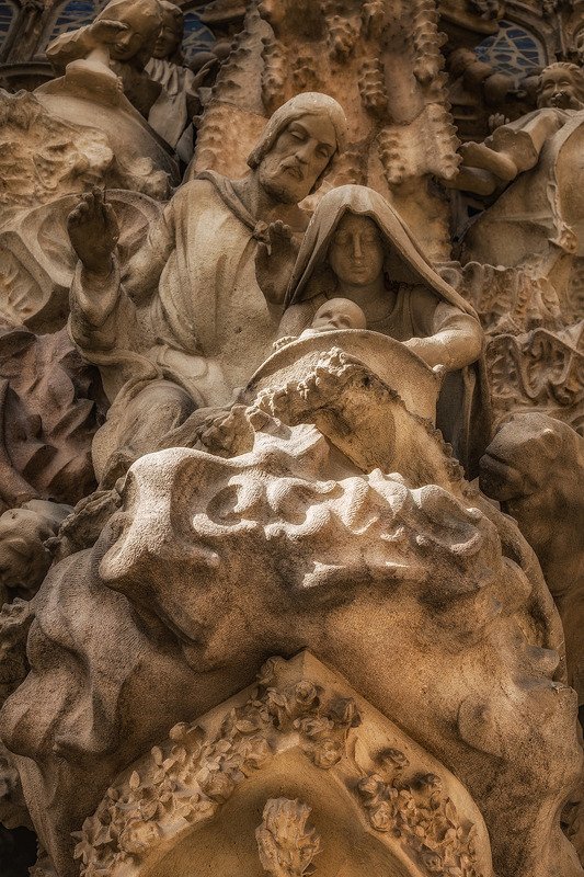 барселона, barcelona Рождество Христово II (фрагмент фасада) фото превью