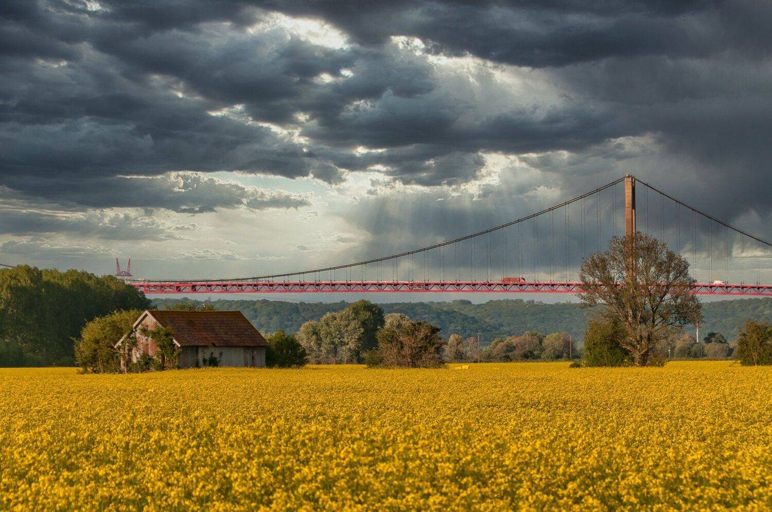 cloud; sky; sural scene; colza, Sib&eacute;