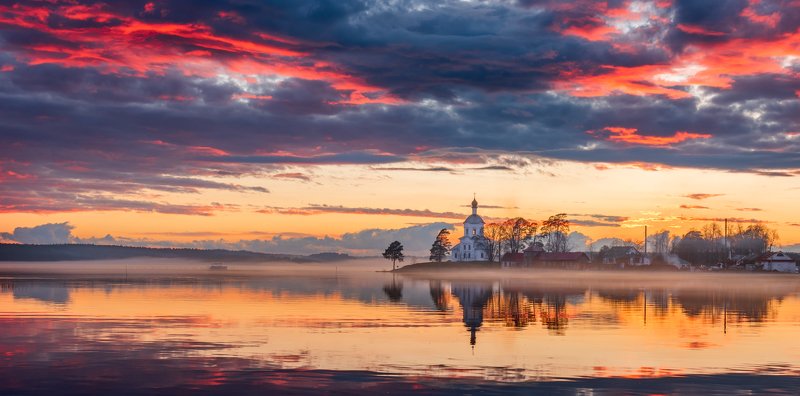 майский закат фото превью