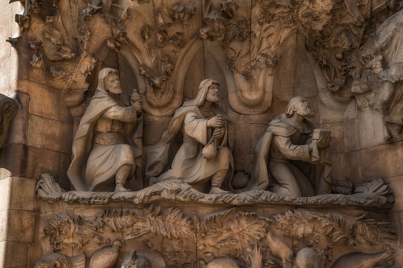 барселона, barcelona Рождество Христово III (фрагмент фасада) фото превью