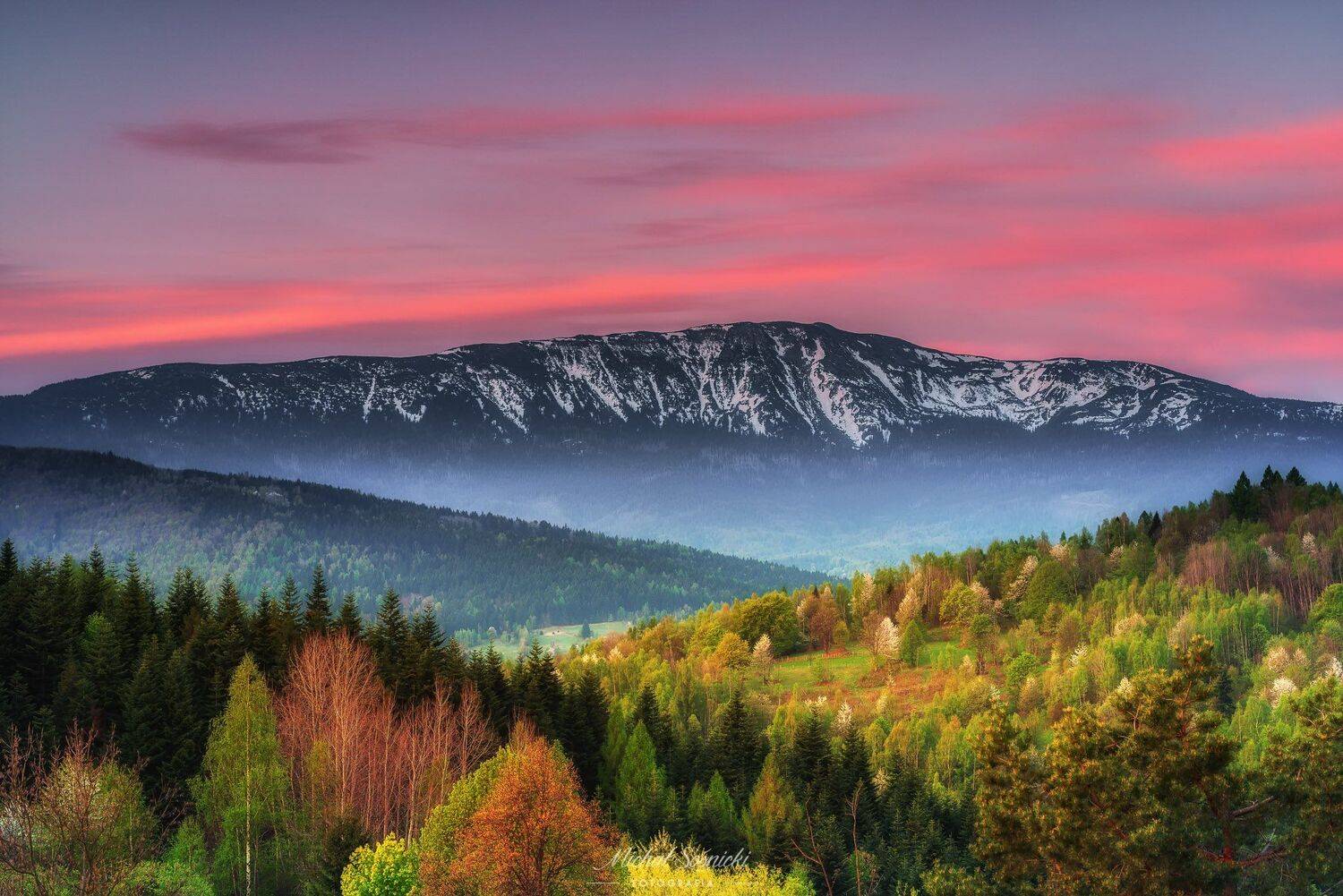 #zawoja #poland #landscape #sky #fire #color #nature #pentax #benro #spring, Michał Sośnicki