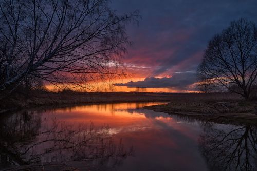 Апрельские закаты на Воре