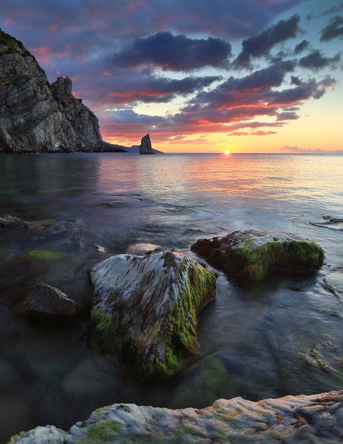 крым, ялта, скала парус, ласточкино гнездо, море, пляж, волна, пейзажи крыма, замок ласточкино гнездо, россия, закат, Serge Titov