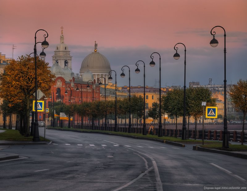 санкт-петербург Утро на набережной Макарова... фото превью
