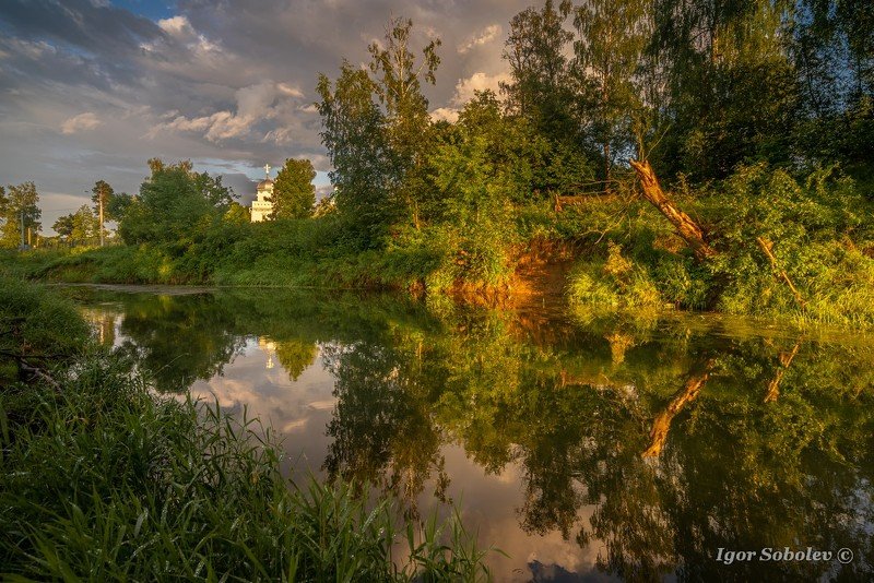 вечер, пейзаж, гефсиманский сад, истра, новоиерусалимский монастырь Вечер после дождя фото превью