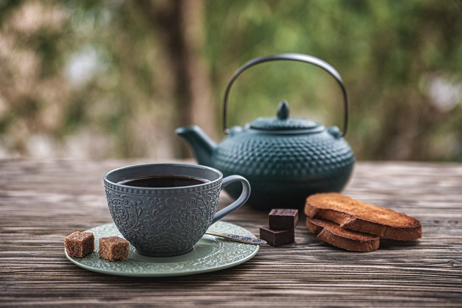 чай, чайник, чашка, сухарик, сахар,, Юрий Диденко