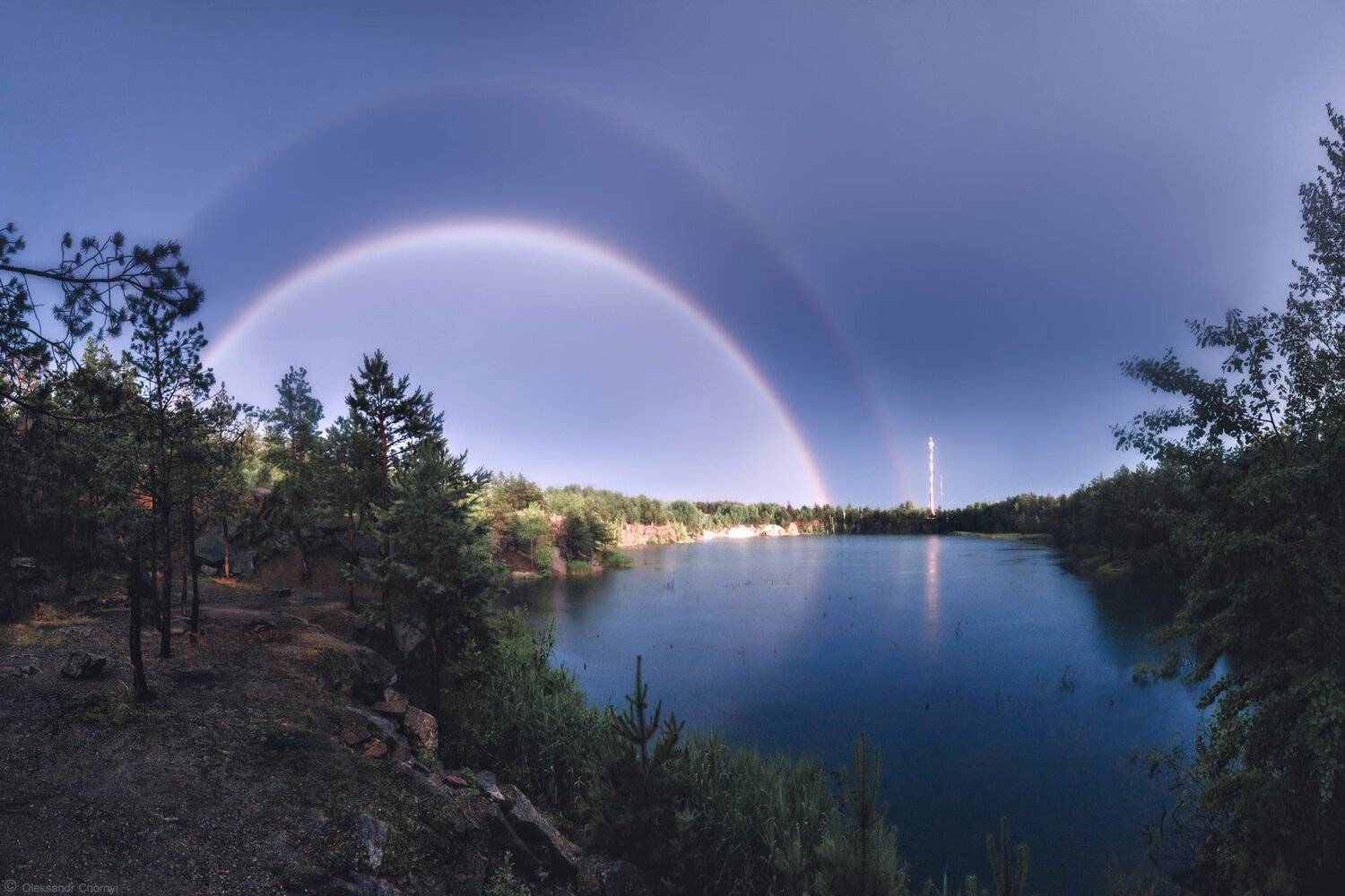 украина, коростышев, пейзаж, природа, карьер, каньон, дождь, гроза, лето, радуга, краски, тишина, уединение, счастье, жизнь, воздух, чистый, вдохновение, облака, отражение, деревья, просторы, фотограф, чорный,, Александр Чорный