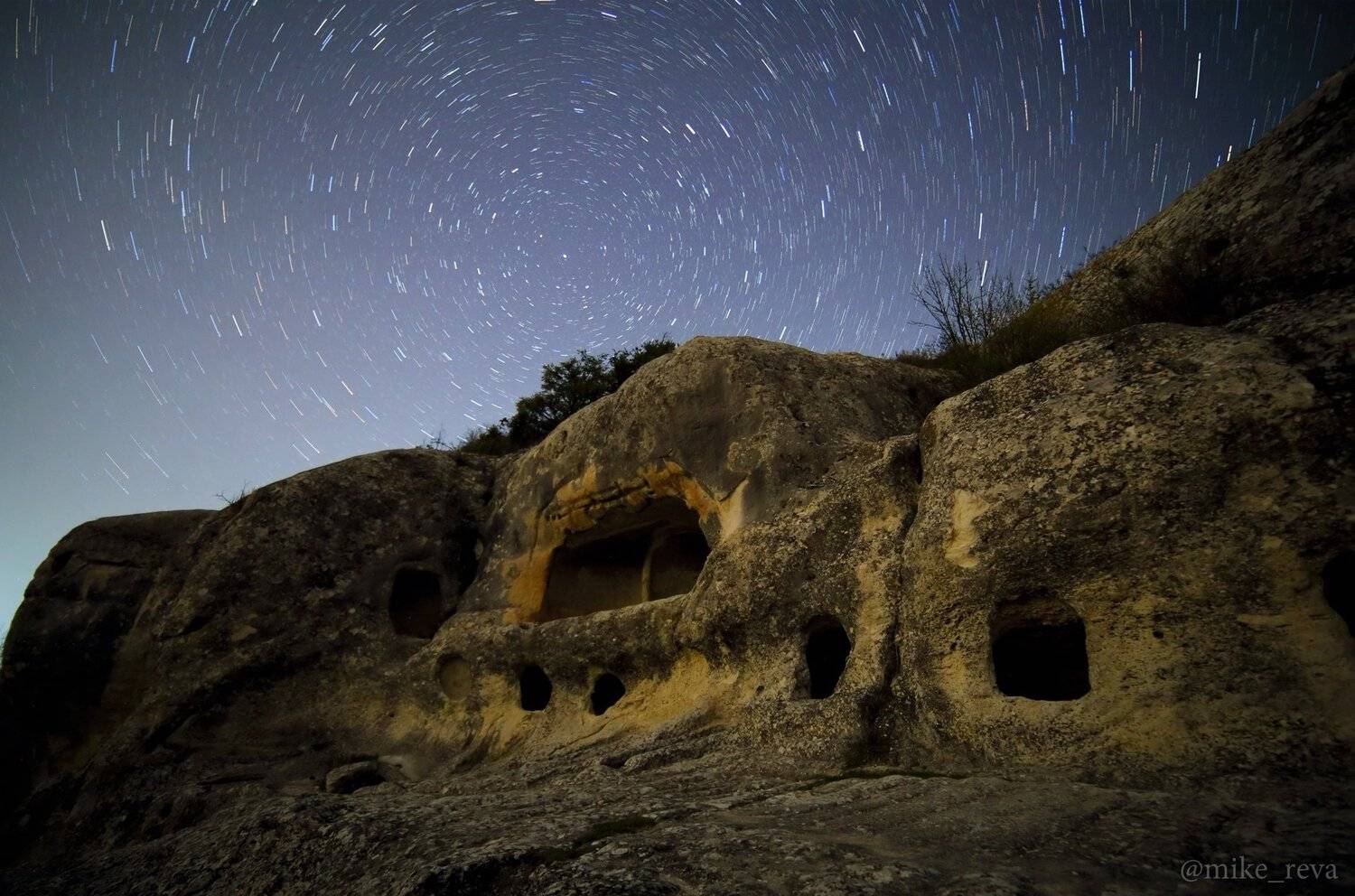 ночь крым ночной пейзаж астрофотография звезды созвездия млечный путь эски-кермен, Михаил Рева