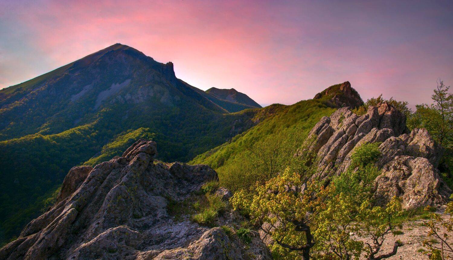 май,гора бештау, пейзаж,козьи скалы, Елена Брежицкая