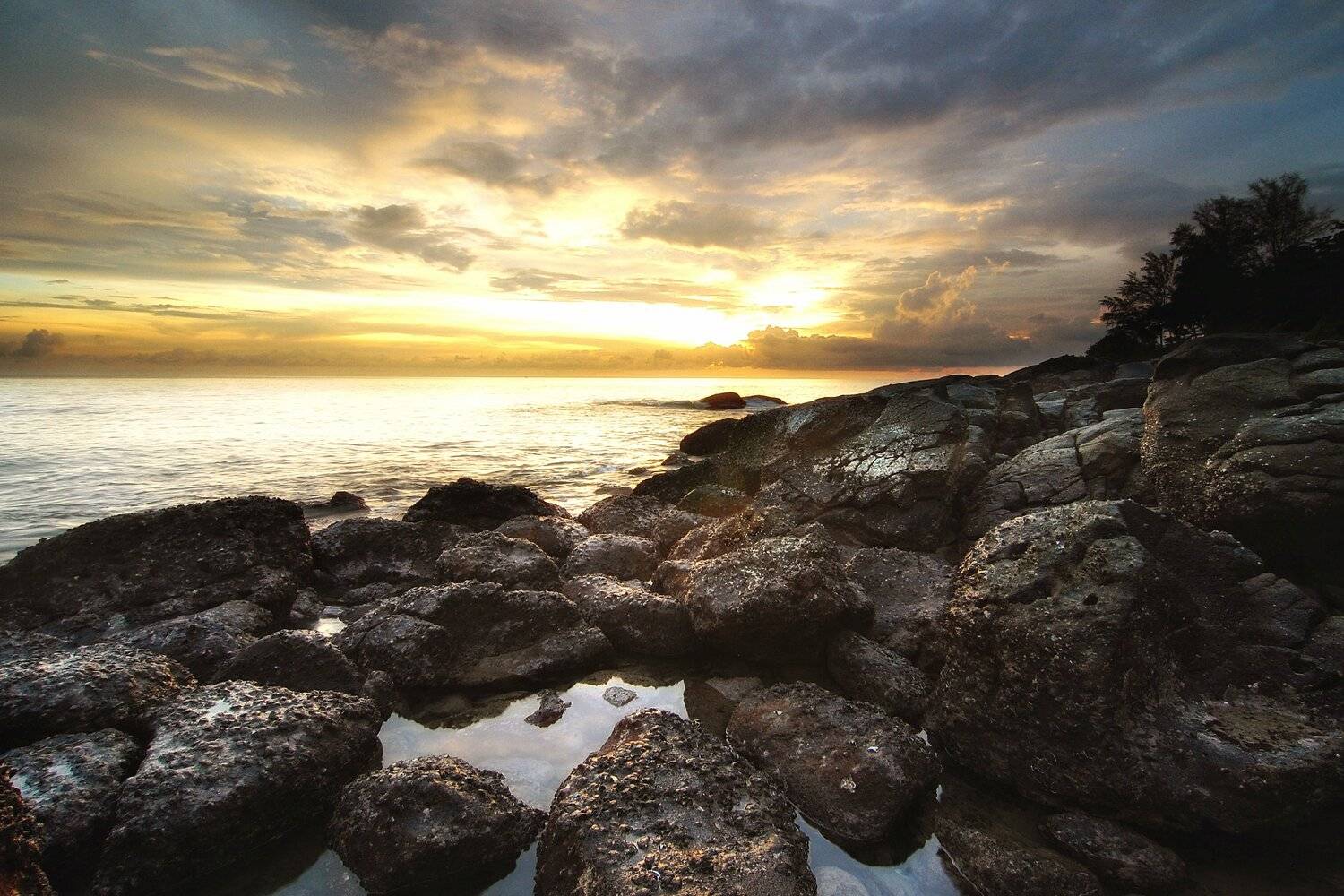 dramatic landscape, tailand, tropical sunset, Исаков Дмитрий