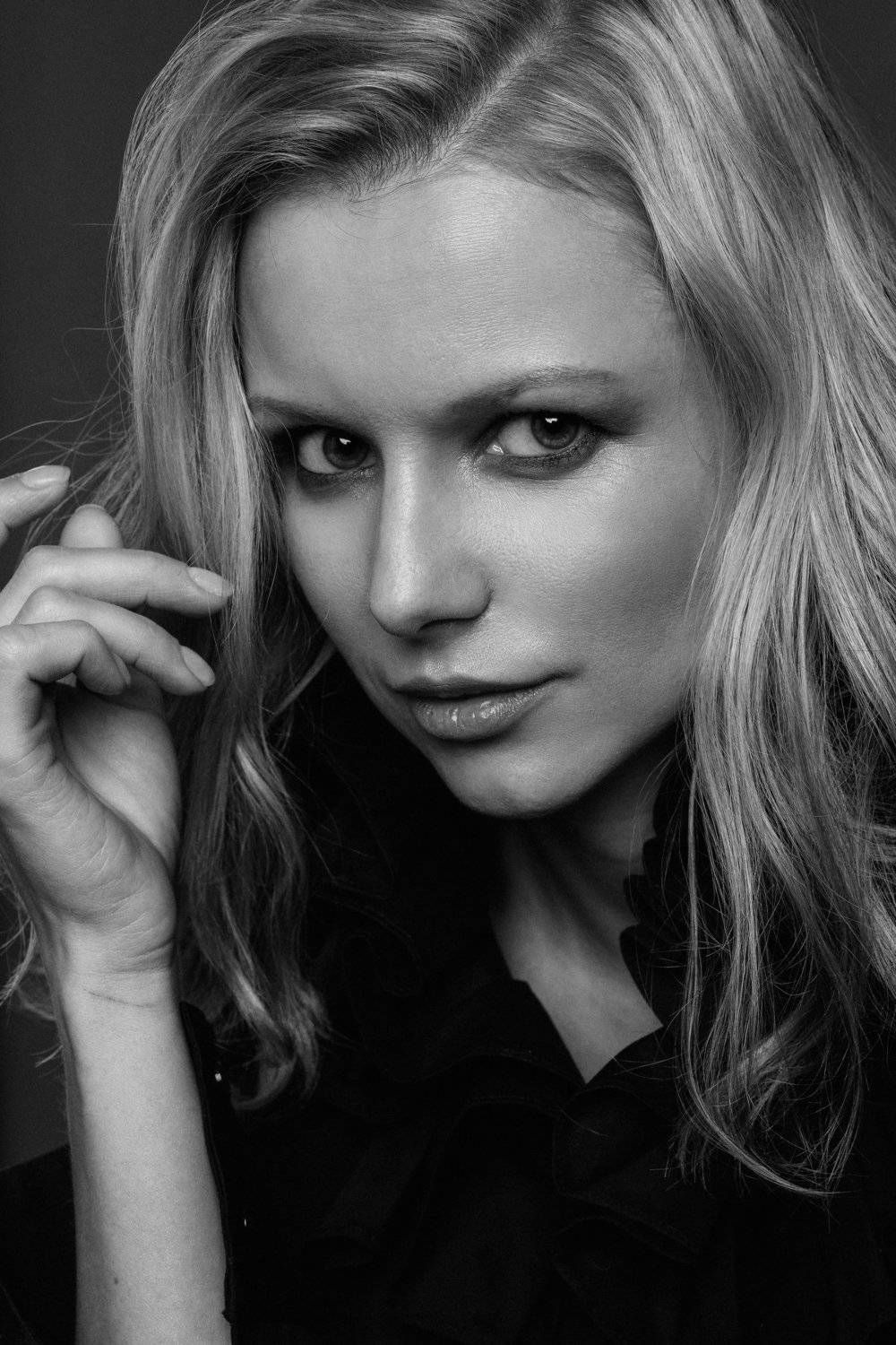 Портрет, женский портрет, девушка, актриса, студия, ч/б, Александр Зенкин