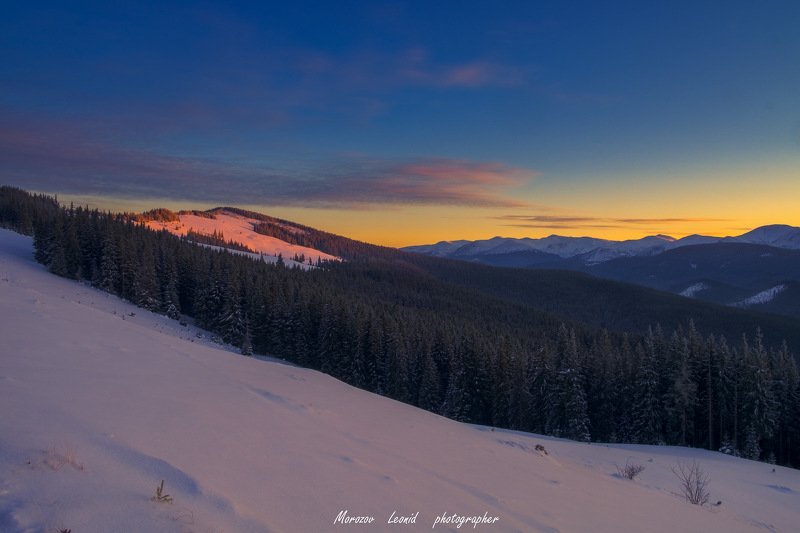 #nature, #туман, #лес, #oсень, #украина, #карпаты, #пейзаж, #закат, #туман, #солнце, #свет, #mountain range, #mountains, #туризм, #лес, #nature, #природа, Вид з г. Під-Бердо фото превью