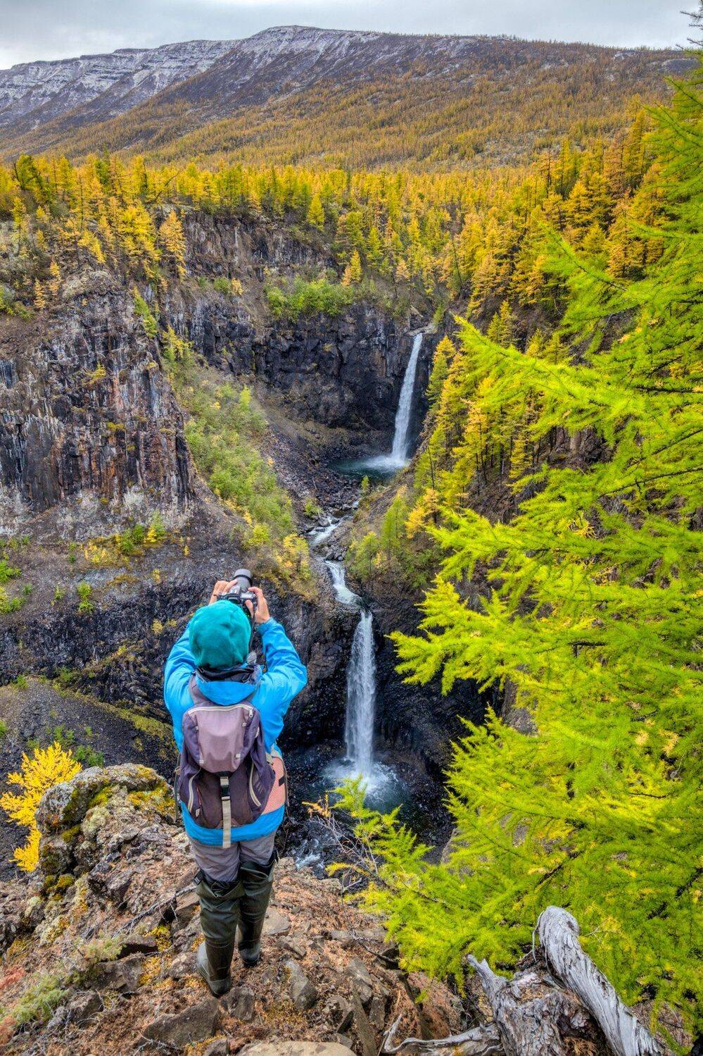 плато путорана, водопады, горы, туризм, fujifilm, Константин Леонтьев