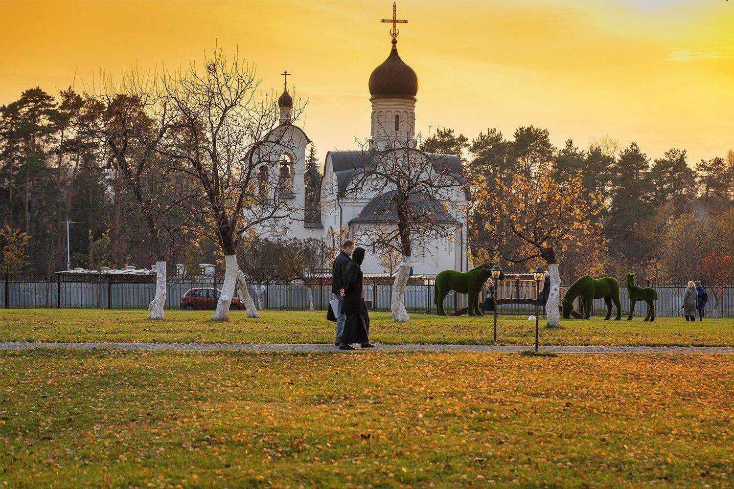 вечер; переделкино; православие; храм; церковь; осень; , Юрий Шурчков