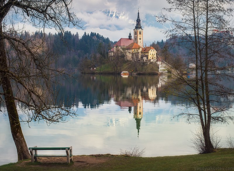 Весна на озере Блед фото превью