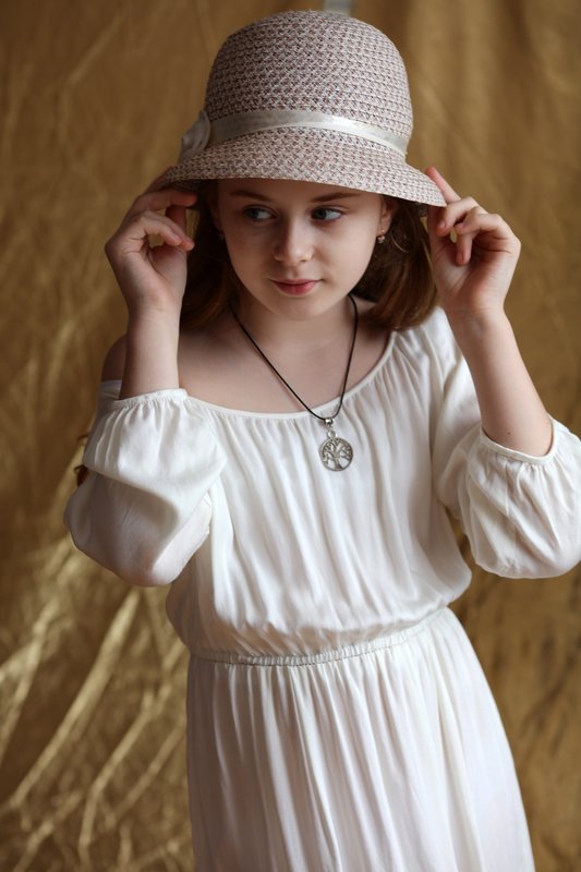 девочка, портрет, шляпка, красота, ребёнок, portrait, girl, beauty, Маргарита фото превью