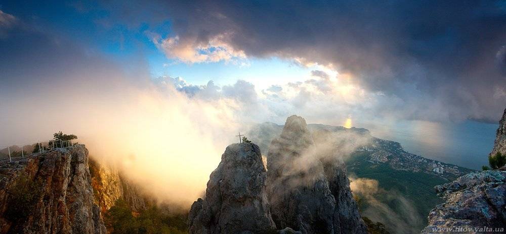 горы, море, тучи, облака, небо, крым, ай-петри, ялта, Serge Titov