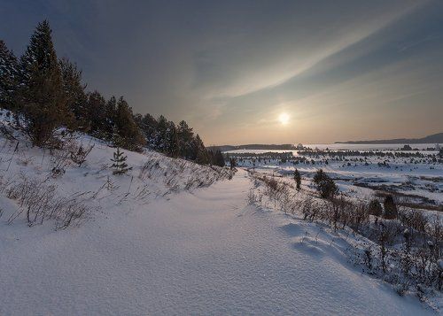 Снежная река