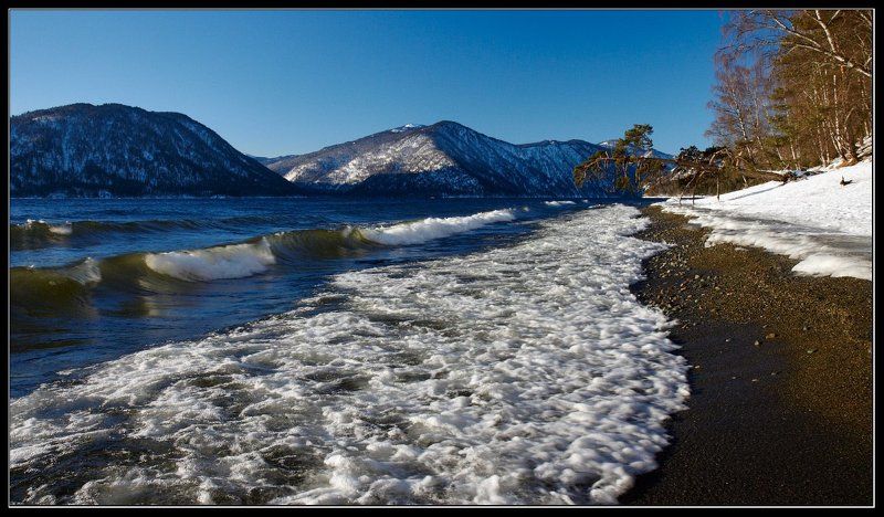 Телецкий пляж фото превью