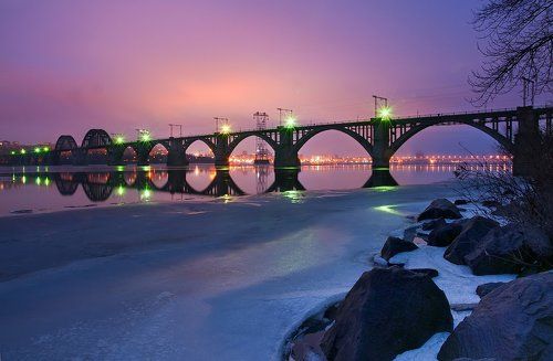 Закат на Днепре