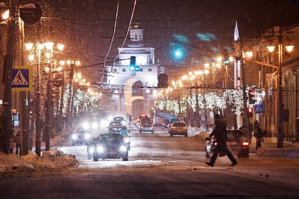 вечерний владимир, владимир, золотые ворота, центр, Владислав.