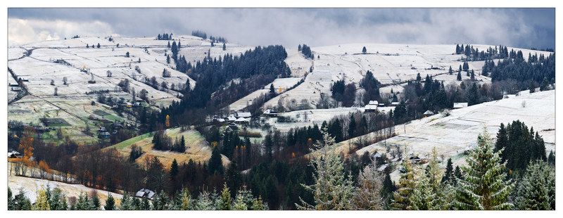 карпаты, горы, утро, снег ПЕРВОЕ УТРО ПЕРВОГО СНЕГА. ЧАСТЬ 2. фото превью