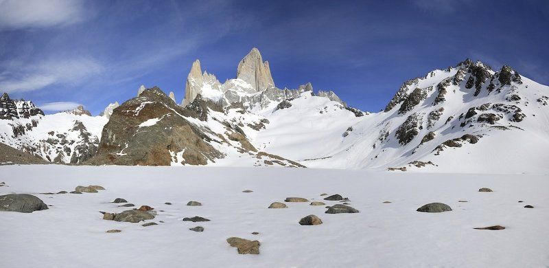 Заснеженная Laguna de los Tres фото превью