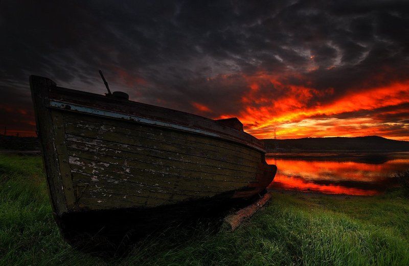 закат на рассвете фото превью