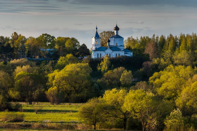 закат, вечер Весенний вечер фото превью