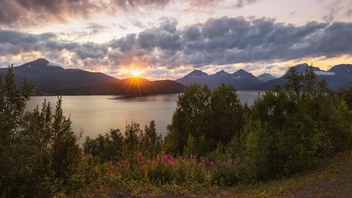 Закат на Лофотенах.