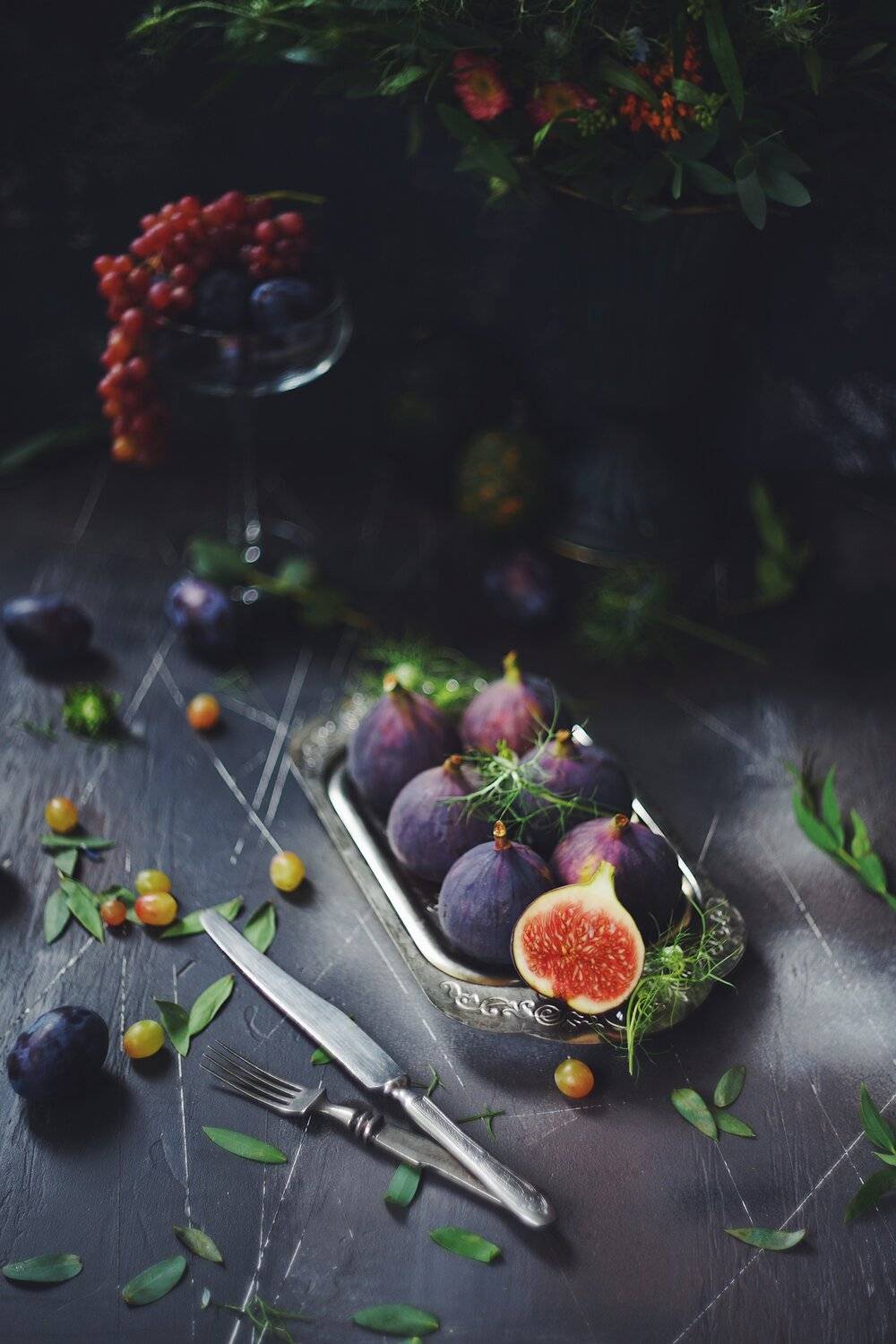 натюрморт, инжир, лето, цвет, Анастасия Зубкова