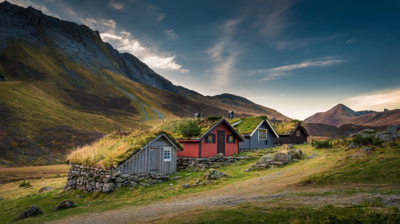 norway,landscape,cabin,mountains hytte фото превью