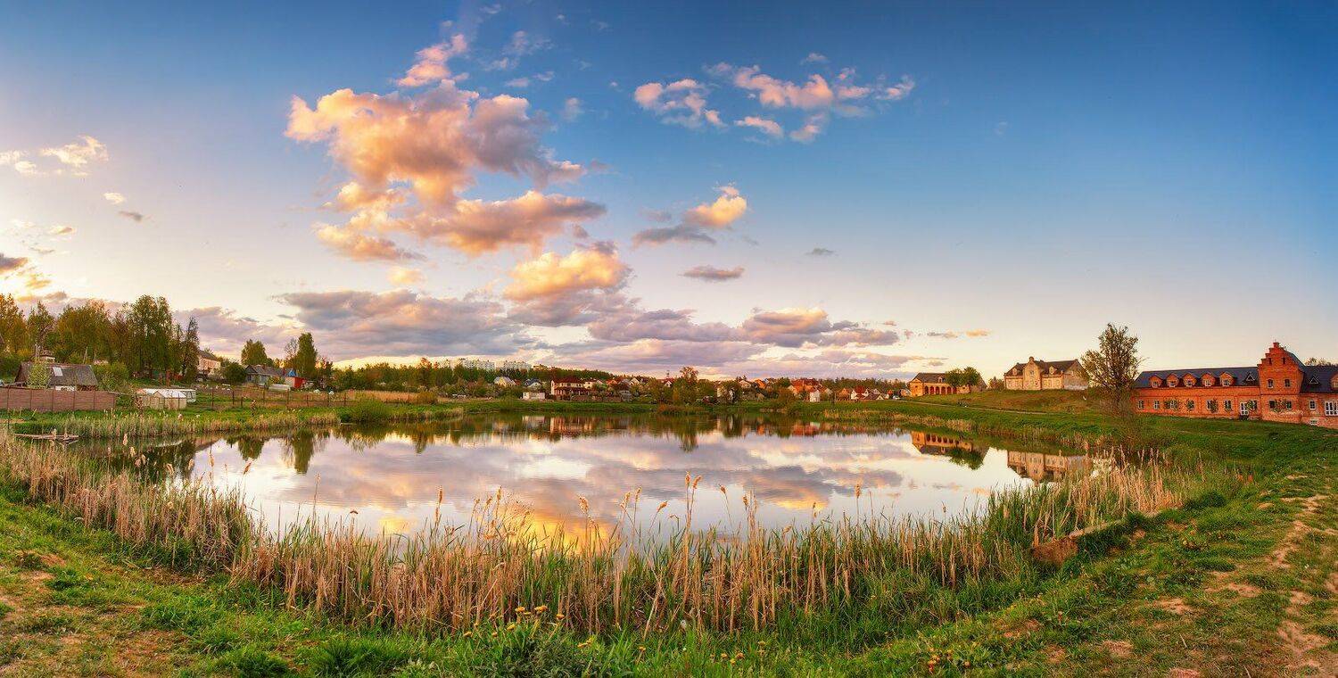 беларусь, весна, вечер, закат, май, минск и окрестности, озеро, Вейзе Максим